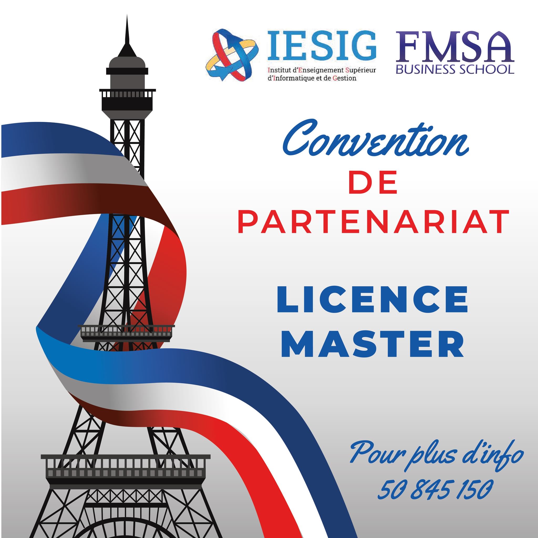 Partenariat FMSA Business School/IESIG Paris